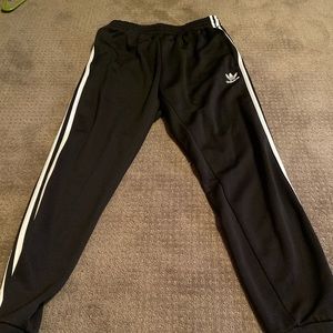 Adidas three stripe joggers